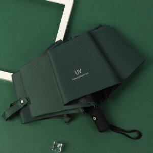 남녀공용 남자 심플 무지 자외선차단 자동 가벼운 양산 겸용 3단 우산