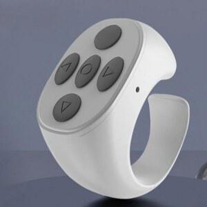 스마트링 블루투스 리모컨 반지 휴대폰 버튼 5버튼 화이트링리모컨 쇼츠 컨트롤러 릴스 틱톡