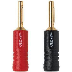 [정품] QED 큐이디 SCREWLOC 스크류락 금도금 바나나 플러그 (1개)