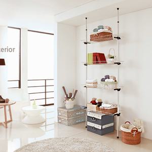 고정식 604행거 세탁기4단 철망선반