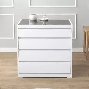 로원스 4단 800 드레스룸 아일랜드 서랍장 악세사리 수납장