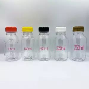 [보틀스] 150 180 200 220 250 300ml 페트병 우유 식혜 콩물 주스 더치 커피 그릭 요거트 PET병 플라스틱병 공병