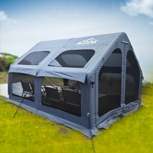 아이시니 확장형 캠핑 에어텐트 쉘터 거실형 스크린하우스 타프쉘 암막 에어텐트 모기장 그늘막