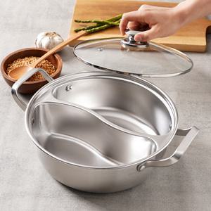 통 스텐 인덕션 반반 냄비 26 훠궈 마라탕 오뎅탕 어묵탕 샤브샤브 전골