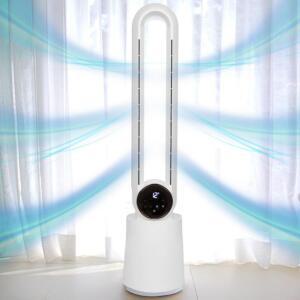 무소음 날개없는 선풍기 BLDC 스탠드형 거실 아기 무풍 선풍기 타워팬