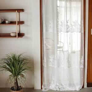 [신세계몰]블라썸 레이스커튼 중형 150x230 차르르쉬폰커튼