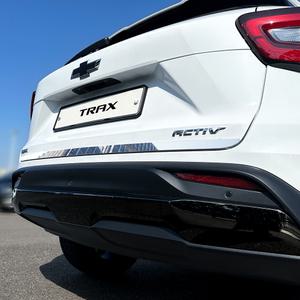 트랙스 크로스오버 튜닝 용품 트렁크 가니쉬 크롬 몰딩 기스방지 커버