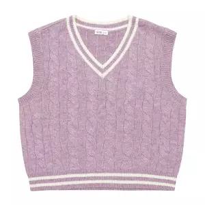 [소이] 여자 겨울이월 케이블니트조끼(23W5084)