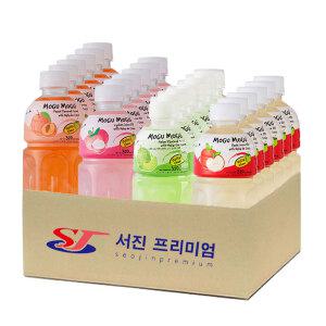 (서진프리미엄) 모구모구 4종혼합(복숭아+리치+멜론+사과) 320mlx24ea