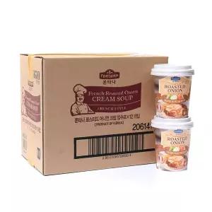 샘표 폰타나 로스티드 어니언크림 컵수프 20g/12입(1박스)
