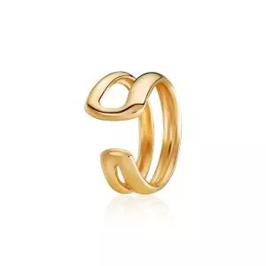 [모룬] (12월베스트) 14K 투라인 레이어드 귀찌 이어커프 귀걸이 한쪽 MOE39753