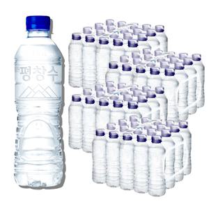 강원평창수 무라벨생수 500ml 80병 깨끗한물