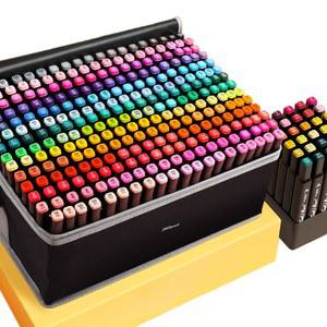 봉마켓 칼라 디자인마카 미술 터치 디자인 브러쉬 마카펜 터치필 262색 5세대 다용도