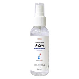 뿌리는 손소독제 피아토 클린핸드 세니타이저액 100ml(에탄올70%) 1개(스프레이)/손세정제 매일 손소독 3M 손소독