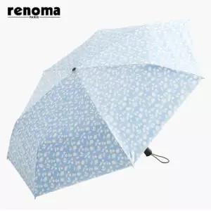 레몬플라워 패턴 자외선 차단 차광율 99.9 암막 방풍 3단 완자동 양우산 (우산 겸 양산) RSA55-2503