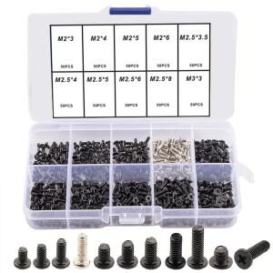 M2 M2.5 M3 나사 세트, 수리용 노트북 나사 키트 컴퓨터 전자 IBM HP Dell Lenovo Samsung Sony Toshiba Ga