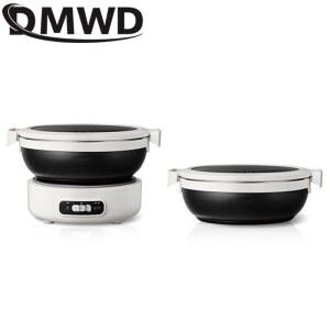 접이식 전기 요리 여행 스테인레스 냄비 미니 분할 휴대용 스토브 기술 2L 스틸 멀티 쿠커 밥솥 핫팟