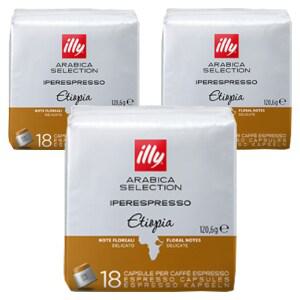 일리 아라비카 커피 카페 셀렉션 에티오피아 캡슐 6.7g 18개입 3개