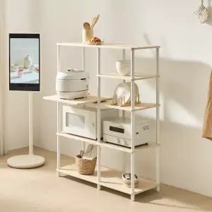 국내생산 빈센트 광파오븐 렌지대 밥솥 전자렌지 주방수납장 에어프라이어 선반 3단4단