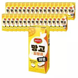 롯데 델몬트 망고 제로 드링크팩 200ml X 32팩 과즙 주스 음료수