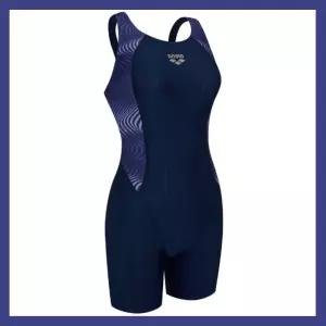 아레나 브랜드수영복 강습 예쁜 여자수영복 웨이비NVY U백 편한 여성 4부 반신수영복 아쿠아로빅