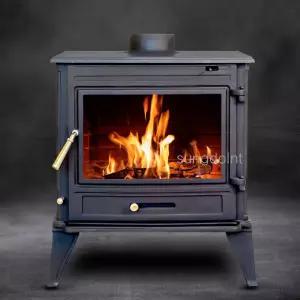 클래식 주물 화목난로 대형 No.095 (30py) 내화벽돌 벽난로 내열유리창 난방기 장작