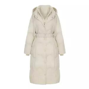 [티뷰] 워머후드레이어드벨티드롱패딩_V5D-VPD009