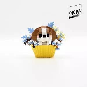 [꾸꾸까까]아이두 DIY 미니 나노 입체블럭 애니멀 머핀컵 피규어 만들기 (시츄) 블록 놀이