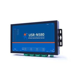 USR-N580 8 RS485 포트 직렬 이더넷 변환기 Modbus Gateway RTU에서 TCP로의 IOT 서버