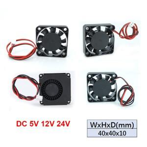 3D Printer Cooling Fan4010 Blower 40X40 X 10mm Hydraulic Bearing Brushless DC 12v 24v Cooling Fans f