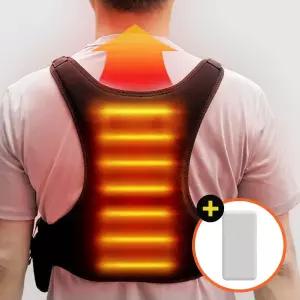 국산 발열조끼+보조배터리 블랙젠 USB 온열 열선조끼 카본필름 슬림 멜빵형 겨울 방한 면발열 세탁