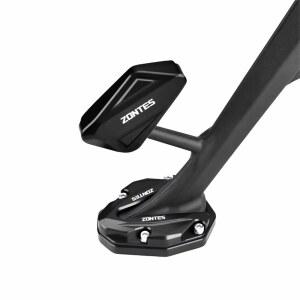 존테스 368g 501g 오토바이 풋 페달 하이 시트 버전 액세서리 CNC 사이드 서포트 사이드 스탠드 확장 패드 사이드 킥스탠드