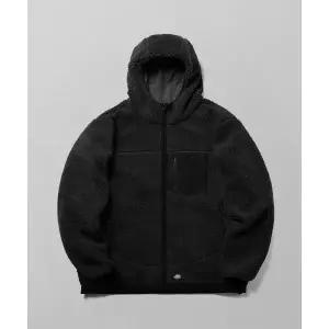 디키즈 플리스 포켓 집업 후디 Black 376154