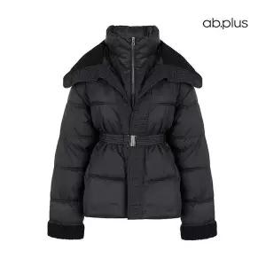 ab.plus 부클 카라 벨티드 숏 패딩 점퍼 (LSA1MU37A)
