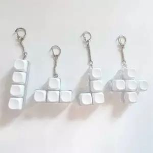 키캡 굿즈 고리 키홀더 4구 딸깍이 키보드 키링 청축 2WFHXMCK2O