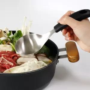 스텐팩토리 루나 미니 국자 서빙 국물 요리 스푼 대형 수저 먹방 숟가락