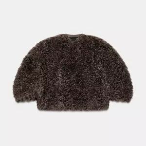 자라 페이크 퍼 테크니컬 봄버 자켓 8490/244