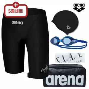 아레나 남자 실내수영복 5종 4종 세트 4부 반신 A5FM1PM15 수경 수모 가방 수경케이스