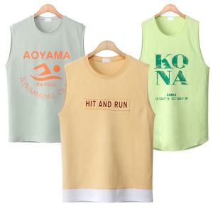 남자 나시티/남성 쿨티셔츠 박스 루즈 민소매 롱 농구