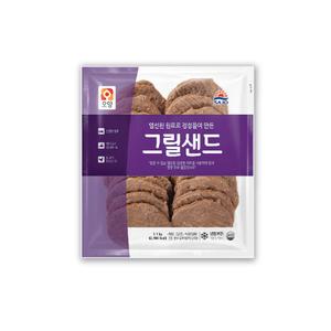 사조오양 그릴샌드 1.1kg/ 토스트 햄버거 불고기패티 떡갈비