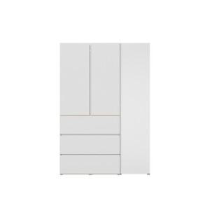 한샘 바이엘 채널 옷장세트 화이트 150cm(높이216cm) 데일리서랍형