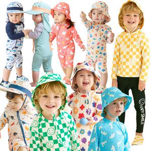 여아 아기 수영복 유아 래쉬가드 세트 남아 아동 키즈 주니어 가운 썬햇 플랩캡