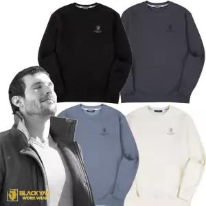 블랙야크 애슬레저 기모 맨투맨 긴팔 남성 겨울 라운드 보온 기능성 남녀공용 커플티 BL-1003