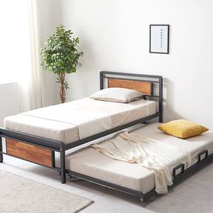 슬라이딩 2층 침대 SS 확장형 베드 슈퍼싱글 2인용 철제 스틸 형제 자매 쌍둥이