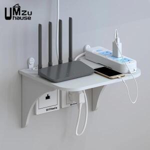 와이파이 라우터 플로팅 선반 멀티탭 콘센트 TV 셋톱 박스 케이블 숨겨진 행잉 랙 보드 정리함 벽걸이 보관