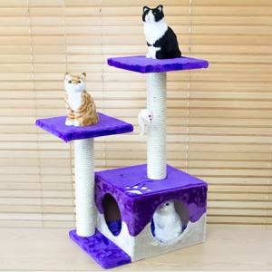 엠펫 바이올렛 2단 캣타워 (H-8543)