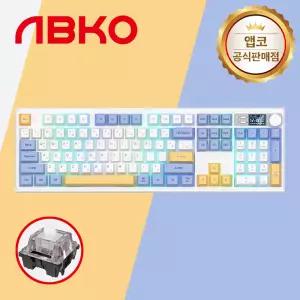 앱코 AS104 무선 블루투스 키보드 블루레몬 조약돌 슈팅스타축