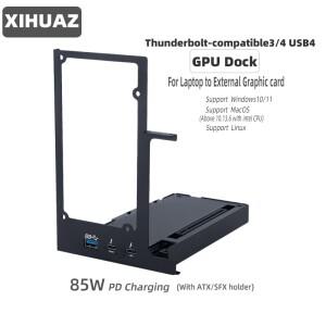 노트북 썬더볼트 호환 3/4 USB4 외장 그래픽 카드 맥북 윈도우용 미니 eGPU 독 85W 40Gbps
