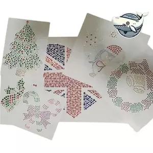 의류 장식 스팽글 태극기 스티커 10개 세트-WFHAPXQ