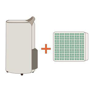 [LG]전자 휘센 DQ203PECAK 오브제컬렉션 제습기 + 공기청정키트 20L 인버터 대용량 가정용 제습기